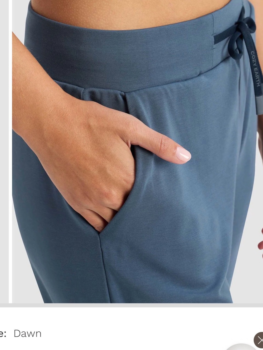 Cozy Earth Bamboo Drawstring Joggers Buttersoft Luxe Athleisure Active Lounge - Picture 3 of 13